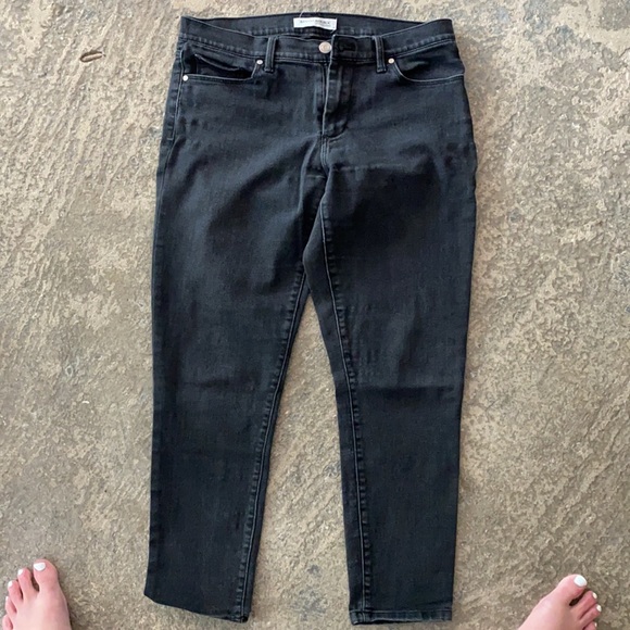 Banana republic premium denim women's skinny ankle jeans size 28 short, black - Picture 2 of 4